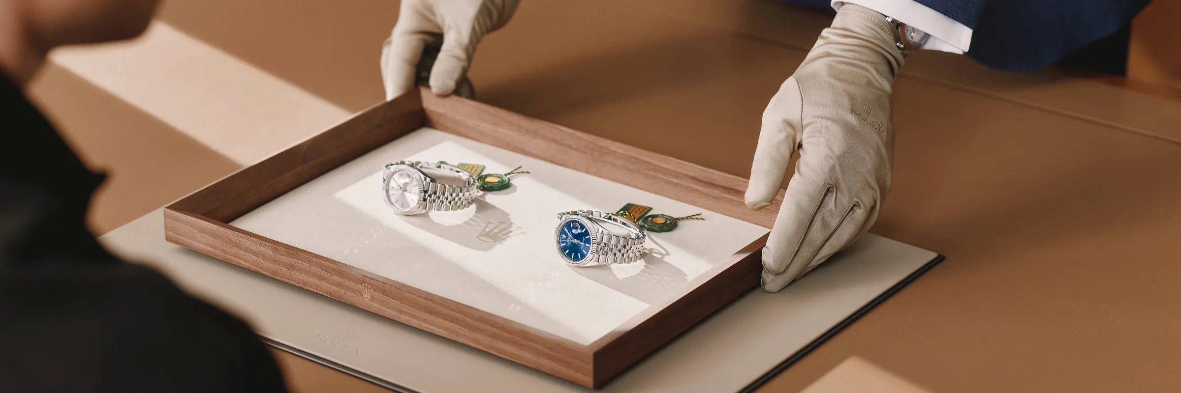 Servicio Rolex — presentación de relojes Datejust
